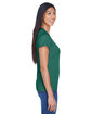 UltraClub Ladies' Cool & Dry Sport Performance Interlock T-Shirt FOREST GREEN ModelSide