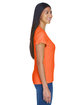 UltraClub Ladies' Cool & Dry Sport Performance Interlock T-Shirt BRIGHT ORANGE ModelSide