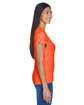 UltraClub Ladies' Cool & Dry Sport Performance Interlock T-Shirt orange ModelSide