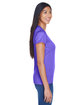 UltraClub Ladies' Cool & Dry Sport Performance Interlock T-Shirt PURPLE ModelSide