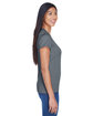UltraClub Ladies' Cool & Dry Sport Performance Interlock T-Shirt charcoal ModelSide