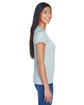 UltraClub Ladies' Cool & Dry Sport Performance Interlock T-Shirt GREY ModelSide