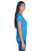 UltraClub Ladies' Cool & Dry Sport Performance Interlock T-Shirt SAPPHIRE ModelSide