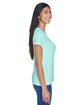 UltraClub Ladies' Cool & Dry Sport Performance Interlock T-Shirt SEA FROST ModelSide