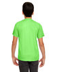 UltraClub Youth Cool & Dry Sport Performance Interlock T-Shirt LIME ModelBack