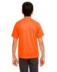 UltraClub Youth Cool & Dry Sport Performance Interlock T-Shirt BRIGHT ORANGE ModelBack