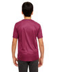 UltraClub Youth Cool & Dry Sport Performance Interlock T-Shirt MAROON ModelBack