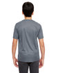 UltraClub Youth Cool & Dry Sport Performance Interlock T-Shirt charcoal ModelBack