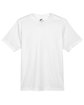 UltraClub Youth Cool & Dry Sport Performance Interlock T-Shirt WHITE FlatFront