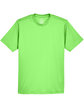 UltraClub Youth Cool & Dry Sport Performance Interlock T-Shirt LIME FlatFront