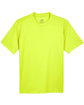UltraClub Youth Cool & Dry Sport Performance Interlock T-Shirt BRIGHT YELLOW FlatFront