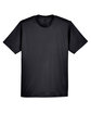 UltraClub Youth Cool & Dry Sport Performance Interlock T-Shirt BLACK FlatFront