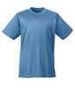 UltraClub Youth Cool & Dry Sport Performance Interlock T-Shirt indigo OFFront