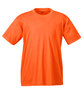 UltraClub Youth Cool & Dry Sport Performance Interlock T-Shirt BRIGHT ORANGE OFFront