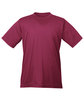 UltraClub Youth Cool & Dry Sport Performance Interlock T-Shirt MAROON OFFront