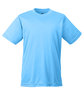 UltraClub Youth Cool & Dry Sport Performance Interlock T-Shirt columbia blue OFFront