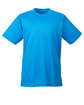 UltraClub Youth Cool & Dry Sport Performance Interlock T-Shirt SAPPHIRE OFFront