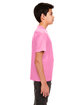 UltraClub Youth Cool & Dry Sport Performance Interlock T-Shirt AZALEA ModelSide