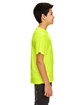 UltraClub Youth Cool & Dry Sport Performance Interlock T-Shirt BRIGHT YELLOW ModelSide