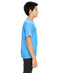 UltraClub Youth Cool & Dry Sport Performance Interlock T-Shirt columbia blue ModelSide