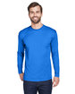 UltraClub Adult Cool & Dry Sport Long-Sleeve Performance Interlock T-Shirt  