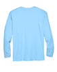 UltraClub Adult Cool & Dry Sport Long-Sleeve Performance Interlock T-Shirt columbia blue FlatBack