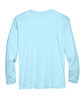UltraClub Adult Cool & Dry Sport Long-Sleeve Performance Interlock T-Shirt ICE BLUE FlatBack
