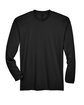 UltraClub Adult Cool & Dry Sport Long-Sleeve Performance Interlock T-Shirt black FlatFront
