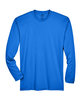 UltraClub Adult Cool & Dry Sport Long-Sleeve Performance Interlock T-Shirt royal FlatFront