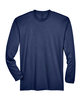 UltraClub Adult Cool & Dry Sport Long-Sleeve Performance Interlock T-Shirt NAVY FlatFront