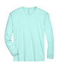 UltraClub Adult Cool & Dry Sport Long-Sleeve Performance Interlock T-Shirt sea frost FlatFront