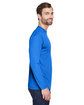 UltraClub Adult Cool & Dry Sport Long-Sleeve Performance Interlock T-Shirt royal ModelSide