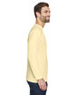 UltraClub Adult Cool & Dry Sport Long-Sleeve Performance Interlock T-Shirt butter ModelSide