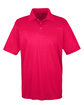 UltraClub Men's Cool & Dry Sport Performance Interlock Polo red OFFront