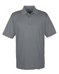 UltraClub Men's Cool & Dry Sport Performance Interlock Polo charcoal OFFront