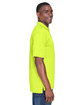 UltraClub Men's Cool & Dry Sport Performance Interlock Polo bright yellow ModelSide