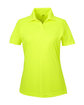 UltraClub Ladies' Cool & Dry Sport Performance Interlock Polo bright yellow OFFront