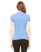 Bella + Canvas Ladies' Triblend Short-Sleeve Deep V-Neck T-Shirt blue triblend ModelBack