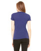 Bella + Canvas Ladies' Triblend Short-Sleeve Deep V-Neck T-Shirt navy triblend ModelBack
