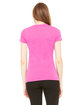 Bella + Canvas Ladies' Triblend Short-Sleeve Deep V-Neck T-Shirt berry triblend ModelBack