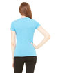 Bella + Canvas Ladies' Triblend Short-Sleeve Deep V-Neck T-Shirt aqua triblend ModelBack