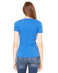 Bella + Canvas Ladies' Triblend Short-Sleeve Deep V-Neck T-Shirt tr royal triblnd ModelBack