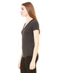Bella + Canvas Ladies' Triblend Short-Sleeve Deep V-Neck T-Shirt  ModelSide