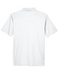 UltraClub Men's Cool & Dry Stain-Release Performance Polo WHITE FlatBack