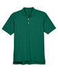 UltraClub Men's Cool & Dry Stain-Release Performance Polo FOREST GREEN FlatFront