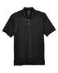 UltraClub Men's Cool & Dry Stain-Release Performance Polo BLACK FlatFront