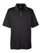 UltraClub Men's Cool & Dry Stain-Release Performance Polo BLACK OFFront
