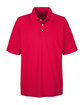 UltraClub Men's Cool & Dry Stain-Release Performance Polo red OFFront