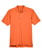 UltraClub Men's Cool & Dry Stain-Release Performance Polo ORANGE FlatFront