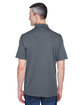 UltraClub Men's Cool & Dry Stain-Release Performance Polo CHARCOAL ModelBack